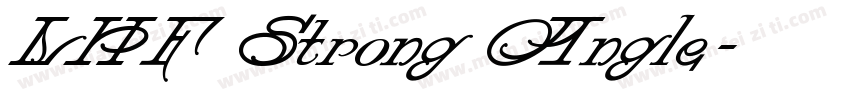 LHF Strong Angle字体转换